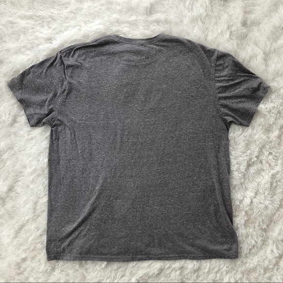 TEE LUV • Blue Moon Logo Heathered Gray Mens Tee Size Small - Picture 10 of 10